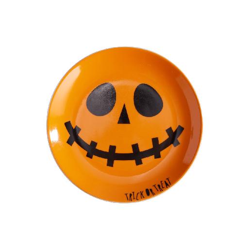 Plato Postre Halloween Calabaza 20.4cm