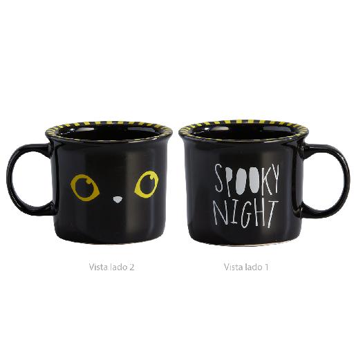 Mug Halloween Gato Negro 280ml