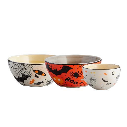 Set x 2 Bowls + 1 Mini Bowl Halloween