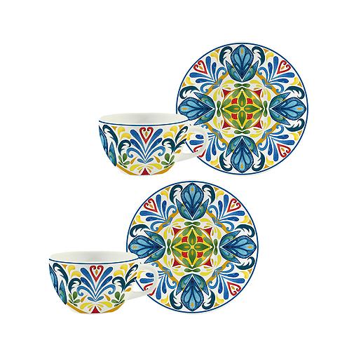 Set de Té 249ml Portofino 2 Puestos 4 Piezas