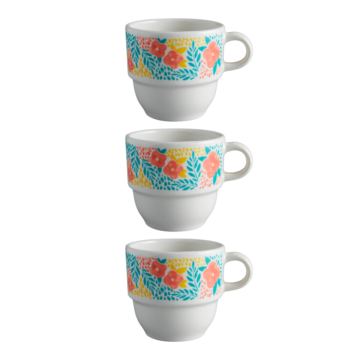 Set 3 Pocillos Té 201.4cm3 Anemone