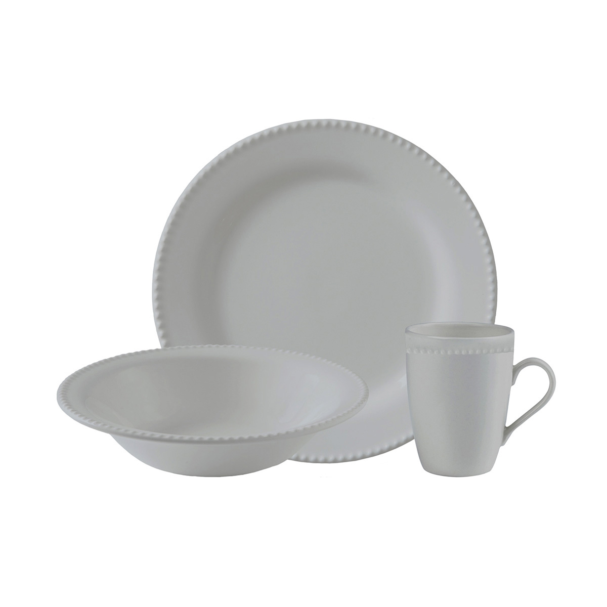 Plato Pando 23.5cm Actualite Blanco - Vajillas Corona